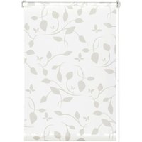 Gardinia EasyFix Rollo mit Blättern weiß beige 100 x 150 cm Rollo Gardinia EasyFix Rollo mit Blättern weiß beige 100 x 150 cm Rollo von GARDINIA