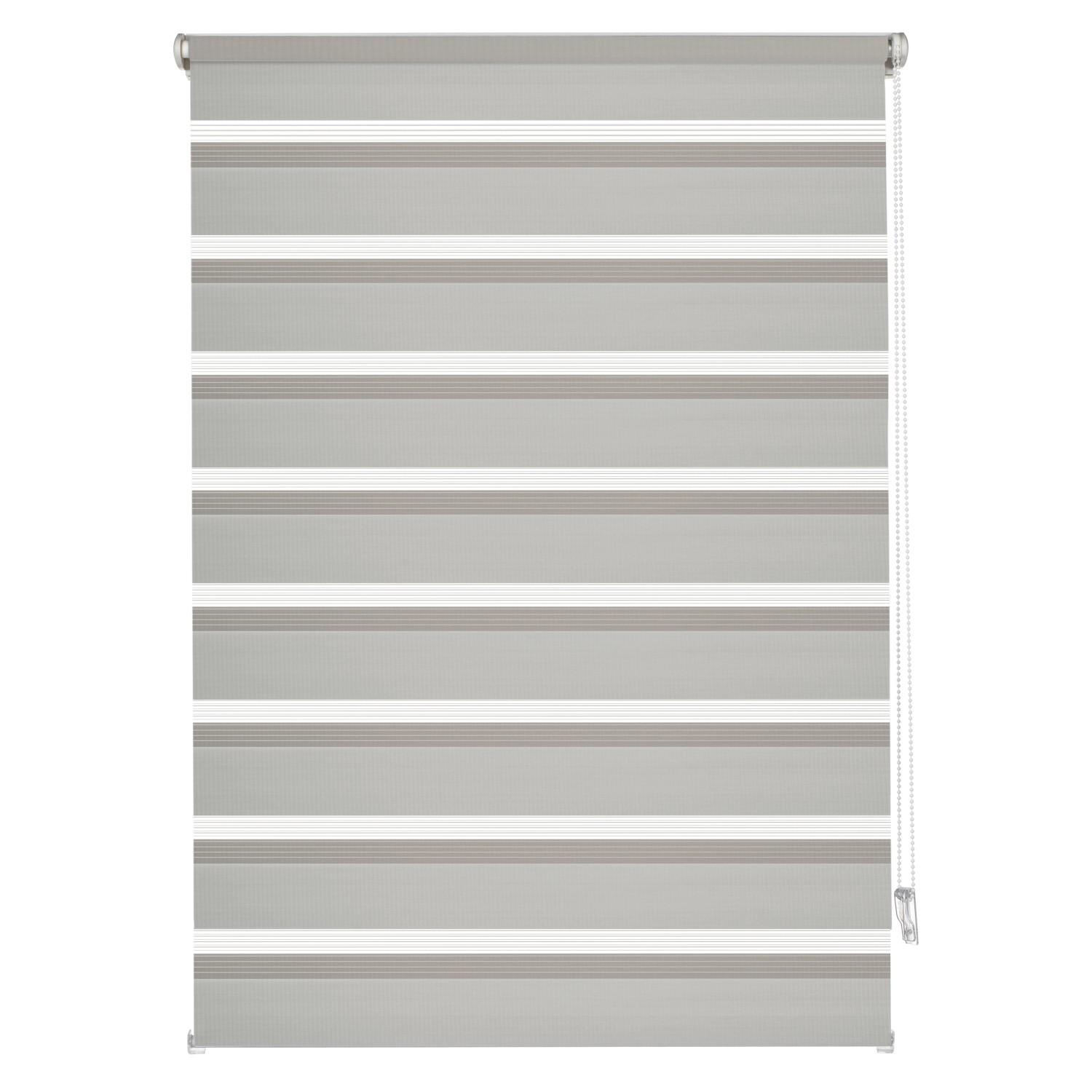 Gardinia Easyfix Doppelrollo mit Montageschiene 60 cm x 150 cm Grau von GARDINIA