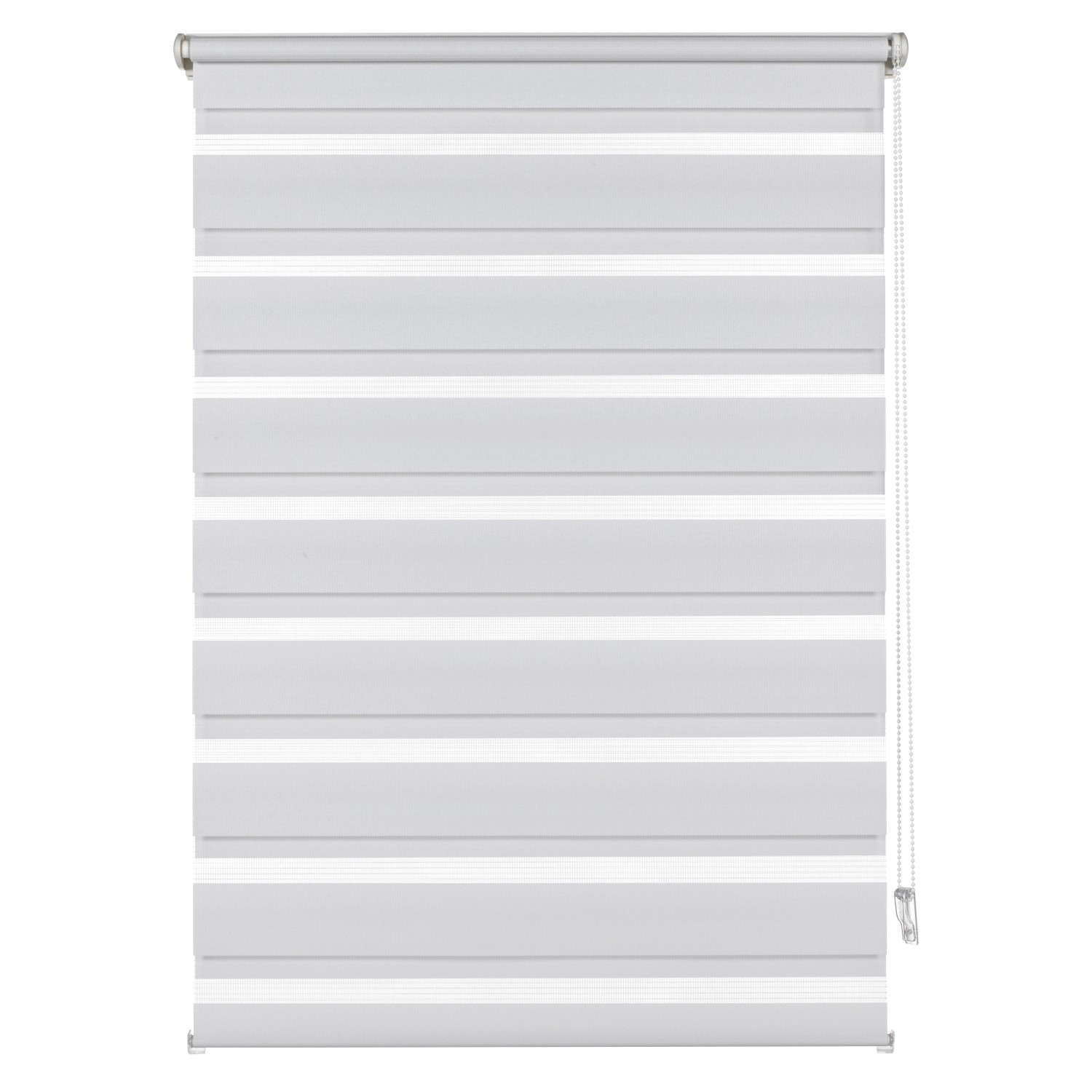 Gardinia Easyfix Doppelrollo mit Montageschiene 75 cm x 150 cm Weiß von GARDINIA