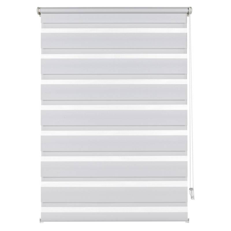 Gardinia Easyfix Doppelrollo mit Montageschiene 75 cm x 150 cm Weiß von GARDINIA