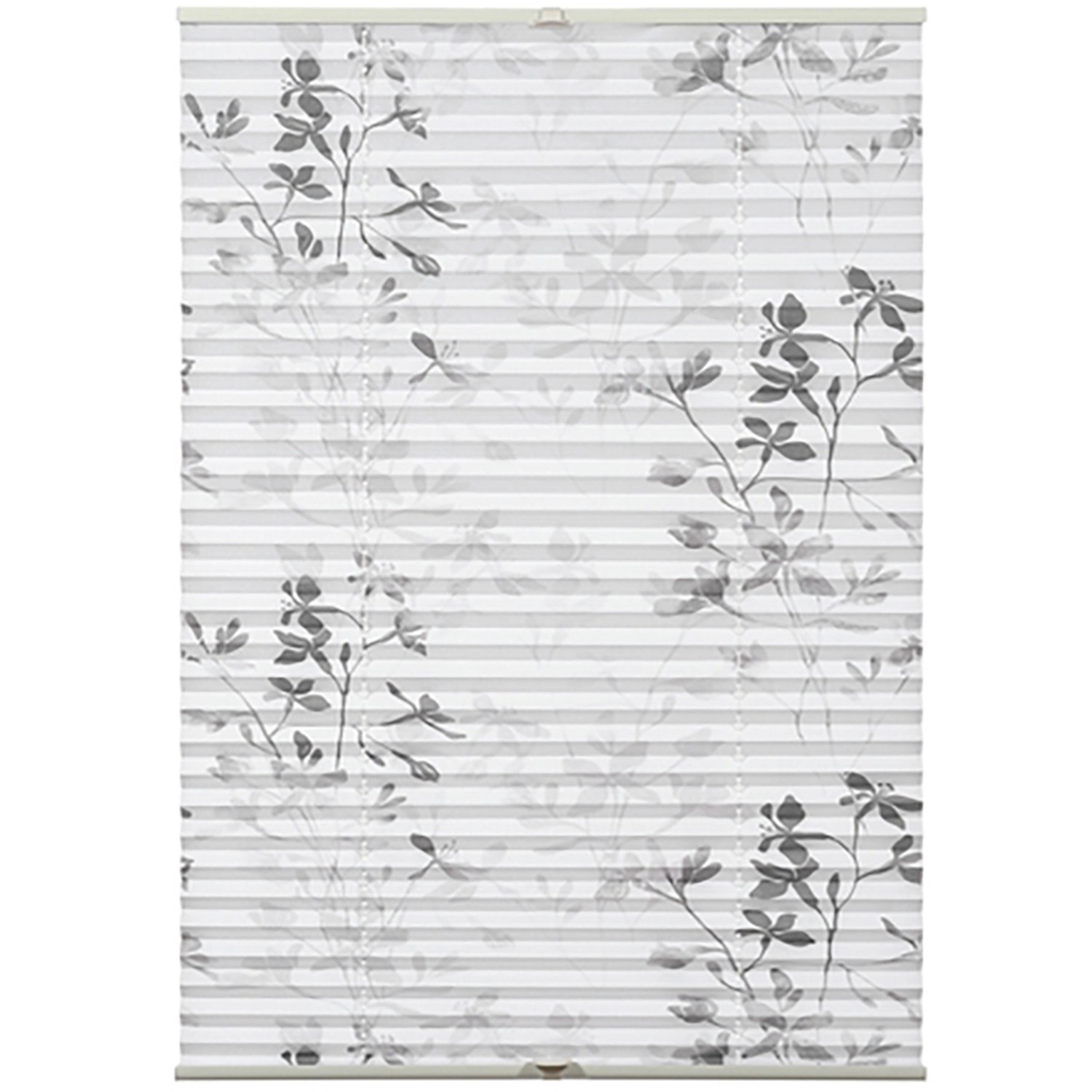 Gardinia Plissee Bella Blätter 40 cm x 130 cm Weiß von GARDINIA