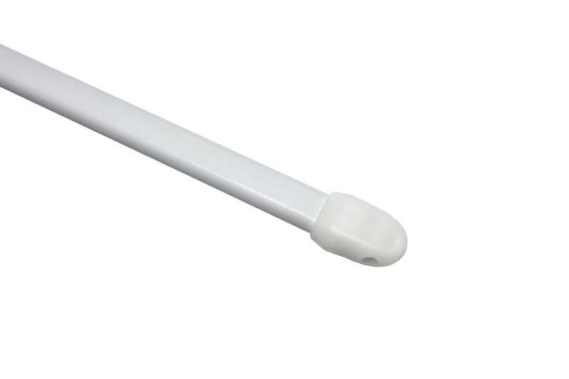 Gardinia Vitragestange flach weiß, Ø 11 mm, ausziehbar 80-120 cm von GARDINIA