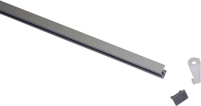 Gardinia Vorhangschienen-Set Lucy 1-läufig silber 200 cm von GARDINIA