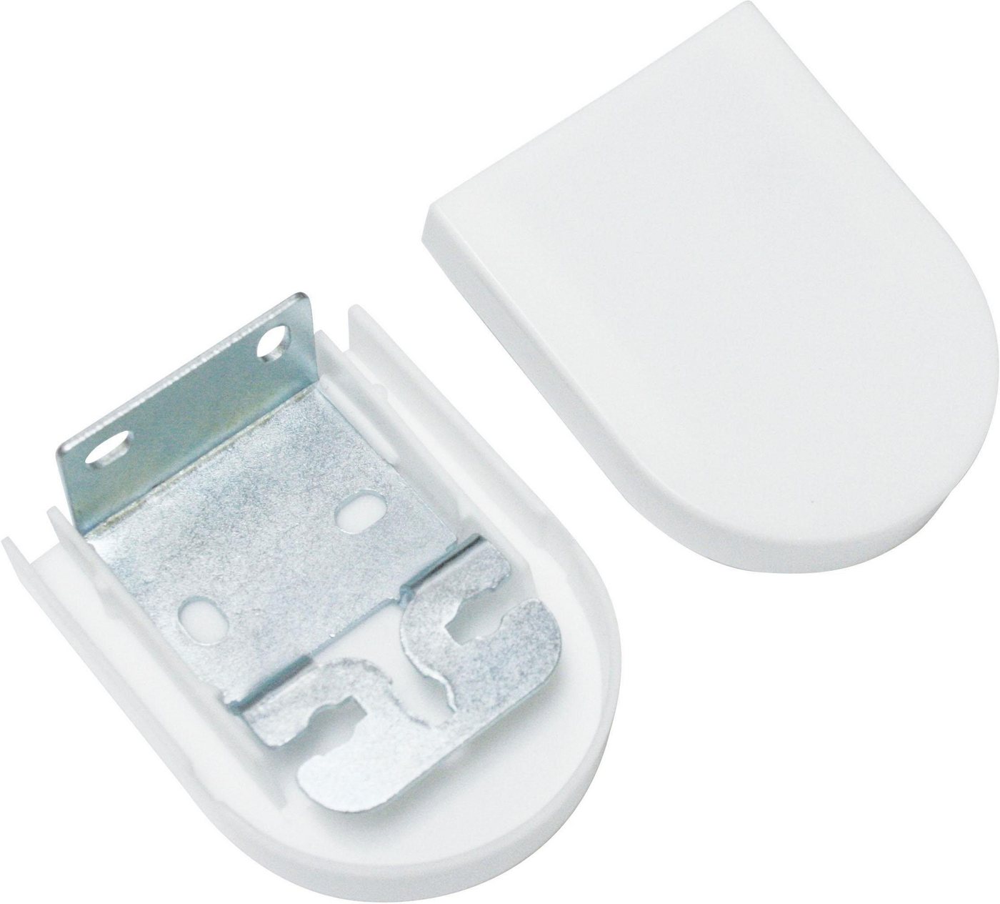 GARDINIA Sichtschutzbefestigungen Zubehör-Set Rolloträger, Kettenzugrollos, Rollos, (2-tlg), für Mittel- und Seitenzugrollos bis 202 cm Breite von GARDINIA