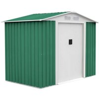 Gartenhaus aus Metall Gardiun Glasgow 6,3 m² Außenfläche 241x261x198 cm Verzinkter Stahl Grün Gartenhaus aus Metall Gardiun Glasgow 6,3 m² Außenfläche 241x261x198 cm Verzinkter Stahl Grün von GARDIUN