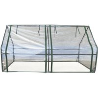 Gewächshaus PVC/Stahl Gardiun Leaf Waagerecht 180x90x90 cm Grün mit Reißverschlussdoppeltür Gewächshaus PVC/Stahl Gardiun Leaf Waagerecht 180x90x90 cm Grün mit Reißverschlussdoppeltür von GARDIUN