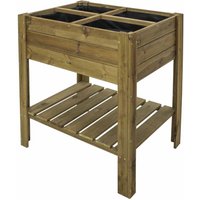 Gardiun - Hochbeet 75 l. 80x40x88 cm. Behandeltes Holz und Geotextilstoff von GARDIUN