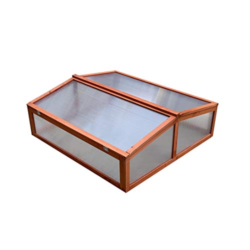 GARDIUN Gewächshaus Holz/Polycarbonat WOODEN 82 X 90 X 32 cm bunt von Gardiun