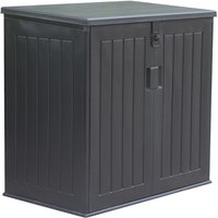 Garten-Truhe aus Harz Gardiun Soften 775 Liter Gasdruckstoßverschluss 116x71x109/112,5 cm Schwarz von GARDIUN