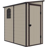 Kunstharz-Häuschen Typ Beige 2,12 m2 Outdoor 111x191x194 cm mit Seitenfenster und Schrägdach - Gardiun von GARDIUN