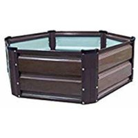 Gardiun - Pflanzkübel Grove Hex ii 124x124x26 cm Platten Achteckige Form Braune von GARDIUN
