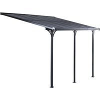Wandpergola Gardiun Elliot - 11 m² 435x254x220/260 cm Aluminium und Polycarbonat Wandpergola Gardiun Elliot - 11 m² 435x254x220/260 cm Aluminium und Polycarbonat von GARDIUN