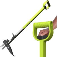 Gardtech Unkrautstecher Ergonomie 118cm Aufstehen Unkrautabzieher mit langem Griff 4-Klauen Leichter Manueller Unkrautstecher für Garten von GARDTECH