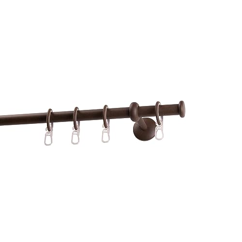 Garesa Gardinenstange Esperanca Ø 16mm, 1-läufig, Rost I Rustikale Vorhangstange inkl. Ringe + Faltenlegehaken I Mit Endknopf Kappe I Wandmontage I 120cm Garesa Gardinenstange Esperanca Ø 16mm, 1-läufig, Rost I Rustikale Vorhangstange inkl. Ringe + Faltenlegehaken I Mit Endknopf Kappe I Wandmontage I 120cm von GARESA schönes fürs Fenster
