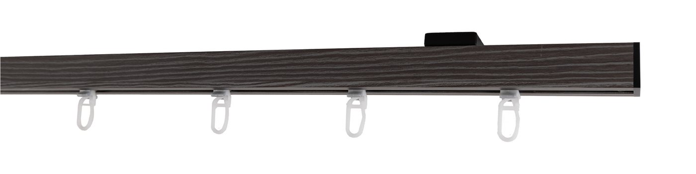 GARESA Gardinenstange Finn Deckenmontage, 1-läufig, Wunschmaßlänge, mit Bohren, verschraubt, Innenlaufprofil, Deckenmontage von GARESA