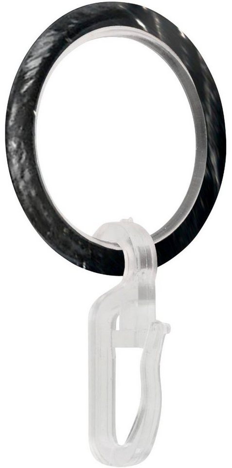 Gardinenring Ring mit Haken, GARESA, (10-St), für Durchmesser bis 16 mm, einfache Montage von GARESA