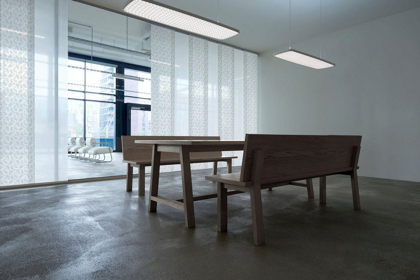 GARESA Gardinenschiene Flächenvorhangschiene Compact, 3-läufig, Wunschmaßlänge, mit Bohren, verschraubt, Aluminium, Kunststoff, Aluminiumschiene für Vorhänge mit Gleiter, verlängerbar, Decke von GARESA