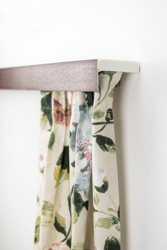 GARESA Gardinenschiene Kunststoffschiene mit Blende, 1-läufig, Wunschmaßlänge, mit Bohren, verschraubt, Kunststoff, Deckenmontage, verlängerbar, einfache Montage, schlicht von GARESA