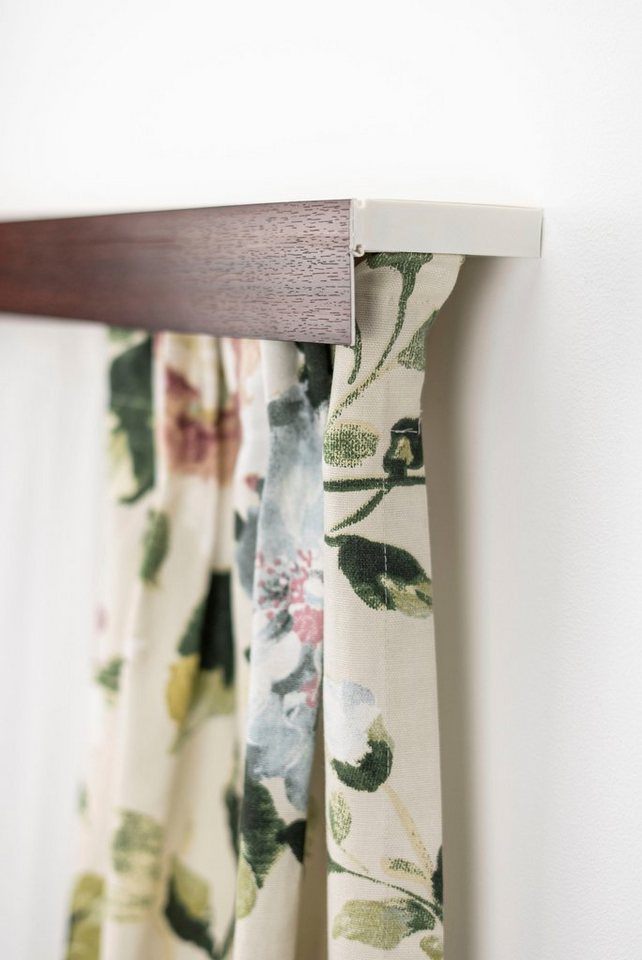 GARESA Gardinenschiene Kunststoffschiene mit Blende, 3-läufig, Wunschmaßlänge, mit Bohren, verschraubt, Kunststoff, Deckenmontage, verlängerbar, einfache Montage, schlicht von GARESA