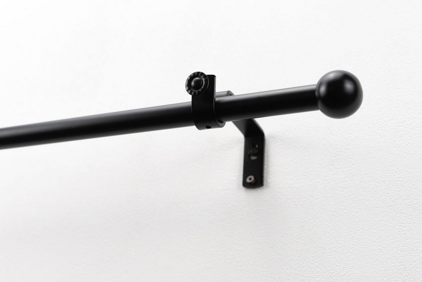 Gardinenstange BOLTI mit offenem Träger, GARESA, Ø 16 mm, 1-läufig, Wunschmaßlänge, Vorhanggarnitur, verlängerbar, Wandmontage, ohne Ringe von GARESA