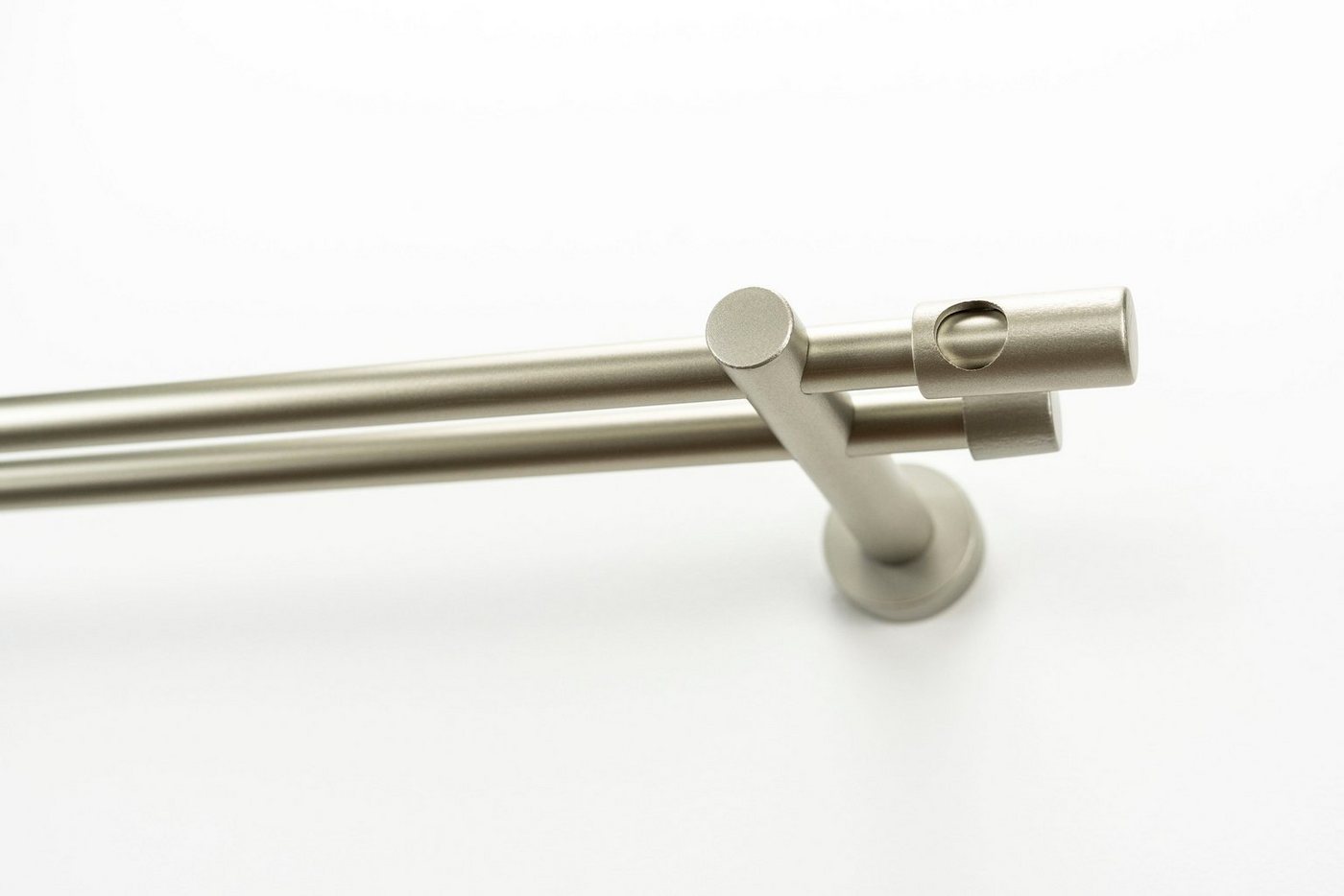 Gardinenstange PANDRI, GARESA, Ø 20 mm, 2-läufig, Wunschmaßlänge, einfache mit Verbinder verlängerbar, ohne Ringe von GARESA