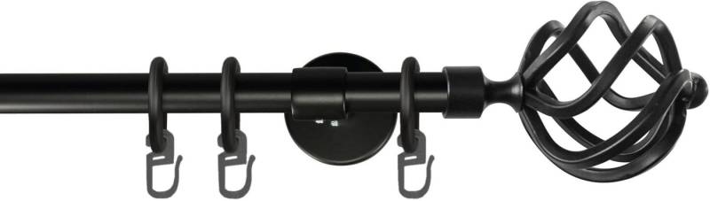 GARESA Gardinenstange RUSTIKA, Ø 16 mm, 1-läufig, Wunschmaßlänge, verschraubt, Metall, rustikale Vorhanggarnitur, verlängerbar, m. Ringe, Endknopf Korb GARESA Gardinenstange RUSTIKA, Ø 16 mm, 1-läufig, Wunschmaßlänge, verschraubt, Metall, rustikale Vorhanggarnitur, verlängerbar, m. Ringe, Endknopf Korb von GARESA