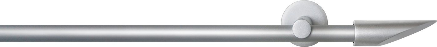 Gardinenstange SEFRA, GARESA, Ø 16 mm, 1-läufig, Wunschmaßlänge, verschraubt, Aluminium, Vorhanggarnitur,Innenlaufgarnitur, verlängerbar, Endknopf Keil von GARESA