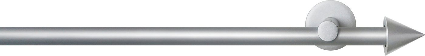Gardinenstange SEFRA, GARESA, Ø 16 mm, 1-läufig, Wunschmaßlänge, verschraubt, Aluminium, Vorhanggarnitur,Innenlaufgarnitur, verlängerbar, Endknopf Spitze von GARESA