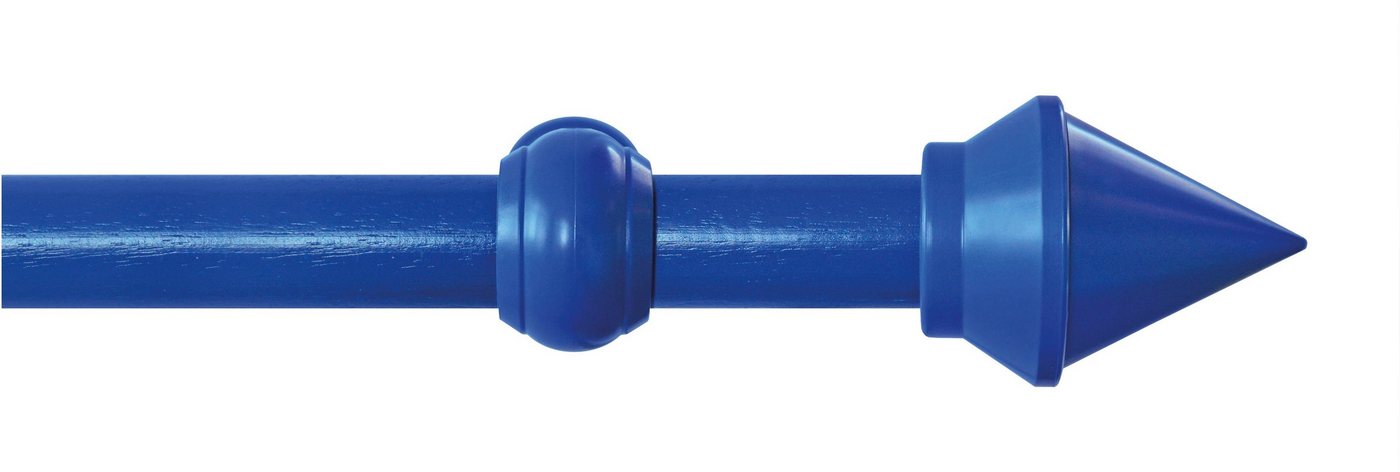 GARESA Gardinenstange SEMARA, Ø 28 mm, 1-läufig, Wunschmaßlänge, mit Bohren, verschraubt, Holzwerkstoff, Kunststoff, Vorhanggarnitur, Kunststoff, verlängerbar, mit Ringe/2 Lauf Gleiter von GARESA