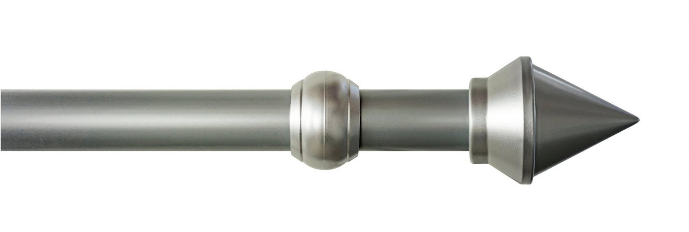 GARESA Gardinenstange SEMARA, Ø 28 mm, 1-läufig, Wunschmaßlänge, mit Bohren, verschraubt, Kunststoff, Stahl, Vorhanggarnitur, Kunststoff, verlängerbar, mit Ringe/2 Lauf Gleiter GARESA Gardinenstange SEMARA, Ø 28 mm, 1-läufig, Wunschmaßlänge, mit Bohren, verschraubt, Kunststoff, Stahl, Vorhanggarnitur, Kunststoff, verlängerbar, mit Ringe/2 Lauf Gleiter von GARESA