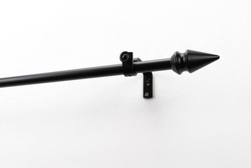 GARESA Gardinenstange SPYRNA mit offenem Träger, Ø 16 mm, 1-läufig, Wunschmaßlänge, mit Bohren, verschraubt, Holzwerkstoff, Metall, Vorhanggarnitur, verlängerbar, Spitze, ohne Ringe GARESA Gardinenstange SPYRNA mit offenem Träger, Ø 16 mm, 1-läufig, Wunschmaßlänge, mit Bohren, verschraubt, Holzwerkstoff, Metall, Vorhanggarnitur, verlängerbar, Spitze, ohne Ringe von GARESA