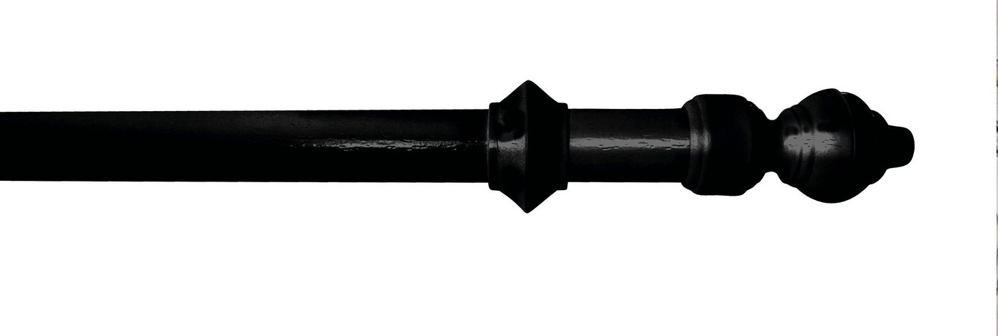 Gardinenstange STANDARD, GARESA, Ø 28 mm, 1-läufig, Wunschmaßlänge, Vorhanggarnitur, Kunststoff, verlängerbar, mit Ringe/2 Lauf Gleiter von GARESA
