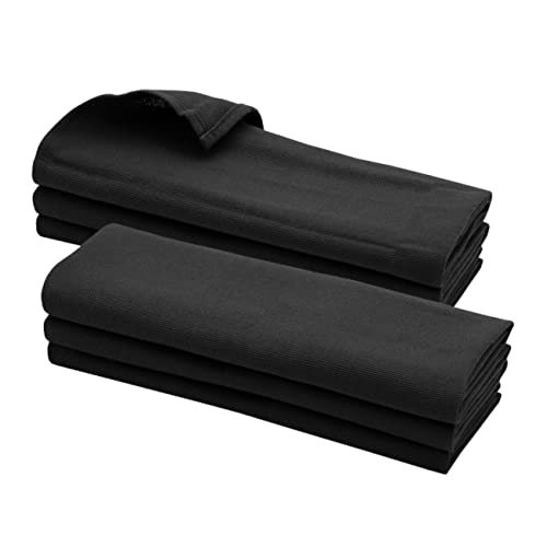 GARIELLA 6 Schwarze Geschirrtücher aus 100% Baumwolle / 70 x 50 cm/Handtuch/Küchentuch/Spültuch/Putztuch/schwarz von GARIELLA