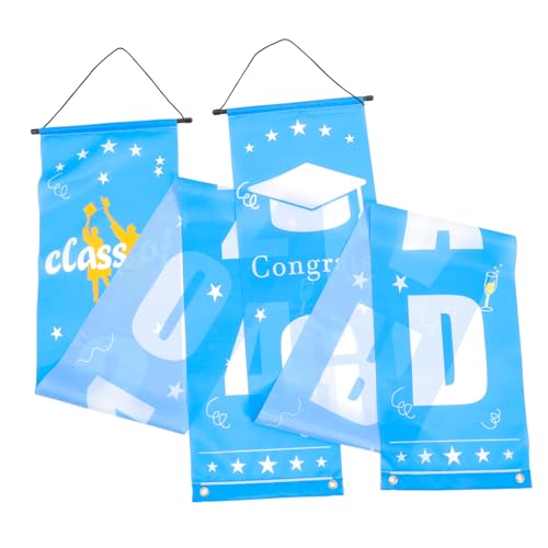 GARIOUANS 1 Paar Graduation Banner Türdekoration für Abschlussfeiern Willkommen Schild für Klassenausgang Langlebig und Vielseitig für Innen und Außeneinsatz GARIOUANS 1 Paar Graduation Banner Türdekoration für Abschlussfeiern Willkommen Schild für Klassenausgang Langlebig und Vielseitig für Innen und Außeneinsatz von GARIOUANS