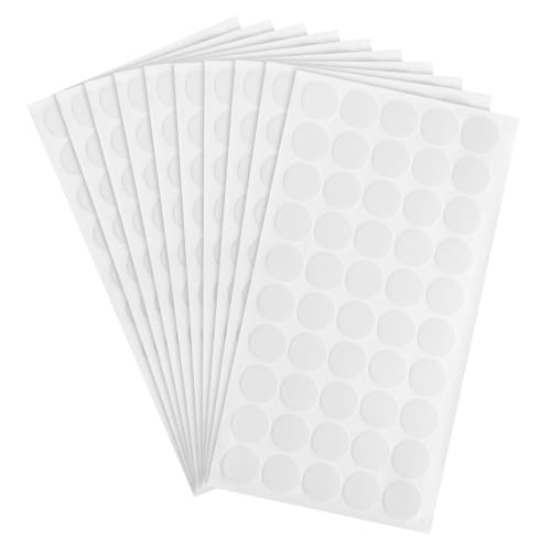 GARIOUANS 10 Blatt Doppelseitige Klebepunkte Wiederverwendbar Stark Haftend für Poster Bürobedarf und Diy Projekte Transparent Einfach zu Entfernen von GARIOUANS