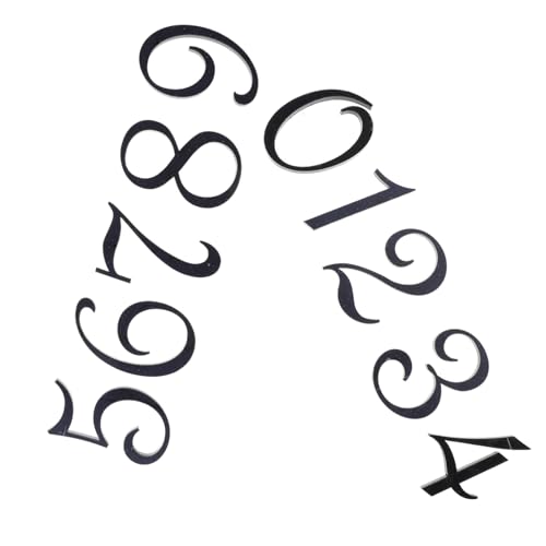 GARIOUANS 10 Stück Teiliges Acryl hausnummern Tür Briefkasten Büro Wetterbeständig Klare Raum Adresskennzeichnung Robustes Material Vielseitig für Haus Hotel Geschäft Leicht Ablesbar von GARIOUANS