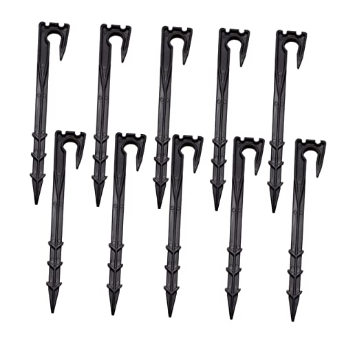 GARIOUANS 10 Stück Teiliges Erdnägel Gartennägel Langlebig Robust für Tropfbewässerung Gartenfixierung Vielseitig Einsetzbar Schwarz Geeignet für Gartenbau und Bewässerungssysteme GARIOUANS 10 Stück Teiliges Erdnägel Gartennägel Langlebig Robust für Tropfbewässerung Gartenfixierung Vielseitig Einsetzbar Schwarz Geeignet für Gartenbau und Bewässerungssysteme von GARIOUANS