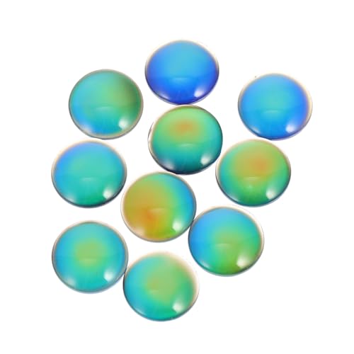 GARIOUANS 10 Stück Teiliges Farbwechsel Glas Edelstein Cabochons DIY Schmuckherstellung Vielseitig für Halsketten Ohrringe Armbänder Kreative Farbwechselsteine GARIOUANS 10 Stück Teiliges Farbwechsel Glas Edelstein Cabochons DIY Schmuckherstellung Vielseitig für Halsketten Ohrringe Armbänder Kreative Farbwechselsteine von GARIOUANS