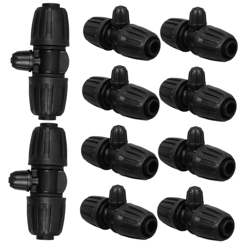 GARIOUANS 10 Stück Teiliges Garten Bewässerungs Tee Verbinder mit Verriegelung für Tropfbewässerungssysteme Sichere und Leckagefreie Verbindung für und Gewächshäuser GARIOUANS 10 Stück Teiliges Garten Bewässerungs Tee Verbinder mit Verriegelung für Tropfbewässerungssysteme Sichere und Leckagefreie Verbindung für und Gewächshäuser von GARIOUANS
