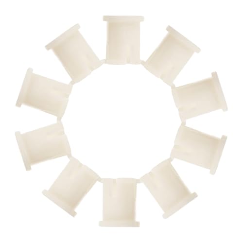 GARIOUANS 10 Stück Teiliges Kleine Kunststoff Caster Socket Inserts für Möbelrollen Verschleißfest und Langlebig Stangeneinsätze als Ersatz für Bürostuhlrollen und Möbelgleiter von GARIOUANS