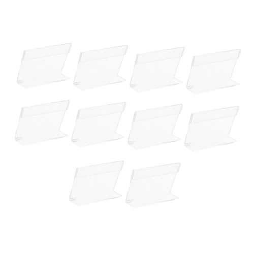 GARIOUANS 10 Stück Teiliges Kleine Transparente Acryl Preisschilder Rutschfester Aufsteller für Supermärkte Obst Gemüse Ladengeschäft Warenpräsentation GARIOUANS 10 Stück Teiliges Kleine Transparente Acryl Preisschilder Rutschfester Aufsteller für Supermärkte Obst Gemüse Ladengeschäft Warenpräsentation von GARIOUANS