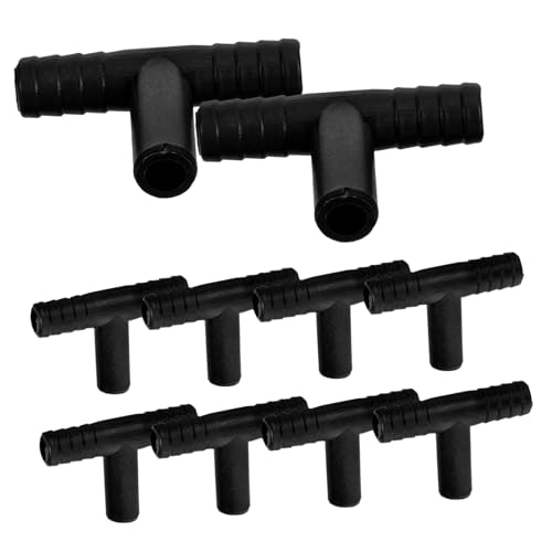 GARIOUANS 10 Stück Teiliges T Schlauchverbinder für Tisch DIY Wasserspiel Langlebig Leicht Einfache Installation Kompatibel mit Desktop Wasserfällen als Springbrunnen Innen Zubehör von GARIOUANS