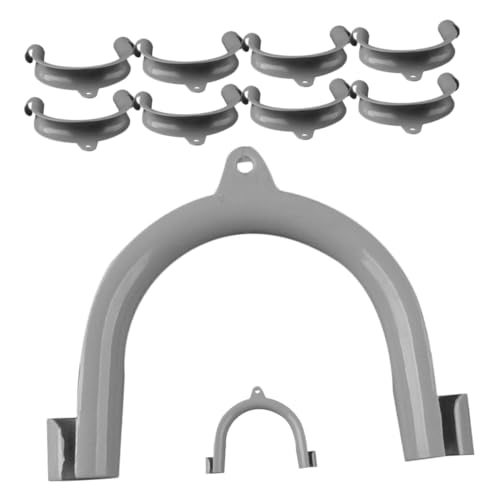 GARIOUANS 10 Stück Teiliges U förmiges Ablaufschlauch halter aus Langlebigem Kunststoff Wasserdichter Waschmaschinen Ablaufschlauchhalter mit Sicherem Verschluss Einfache Montage für Feste von GARIOUANS