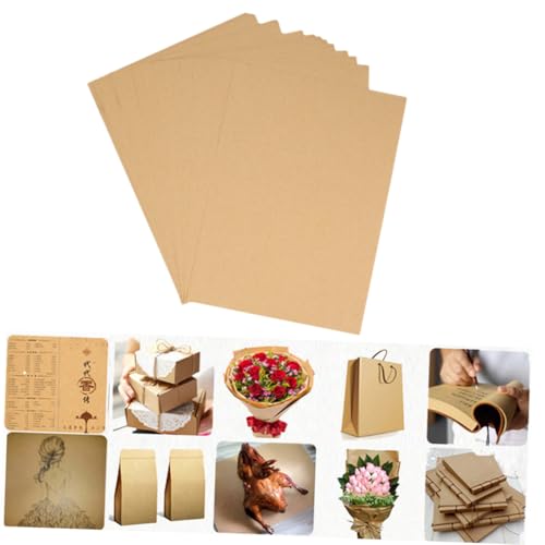 GARIOUANS 100 Blatt Kraftpapier Vintage Briefpapier Retro Schreibpapier Blanko Glattes Schreiben Langlebig Vielseitig Nutzbar für Briefe Kalligrafie DIY Stationery Paper von GARIOUANS