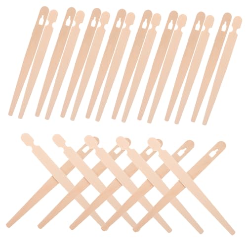 GARIOUANS 100 Paare Holz Essstäbchen für Brot und Gebäck Lernhelfer für Erwachsene und Robuste und Langlebige Küchentänger für Einfache Handhabung von Brot und Snacks von GARIOUANS