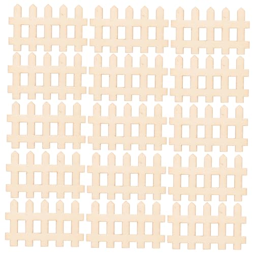 GARIOUANS 100 Stck Mini Zaun Miniatur Lattenzaun Gartenzaun Mini Zaun Dekoration für DIY Feine Landschaft Langlebig Sicher für Haus von GARIOUANS