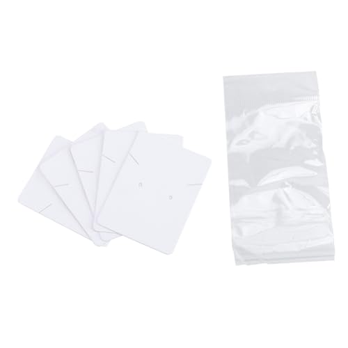 GARIOUANS 100 Stück Schmuckkarten für Halsketten mit Goldprägung Dickes Spezialpapier Schmuckdisplay Karten mit Vorgestanzten Löchern Praktische Verpackung für Schmuckaufbewahrung und von GARIOUANS