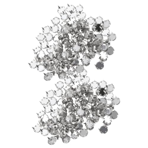 GARIOUANS 100 Stück Teiliges DIY Claw Nails Strass Dekorative Hohle Nieten für Kleidung Taschen und Schuhe Vielseitige Bastelspikes für Individuelle Modegestaltung von GARIOUANS