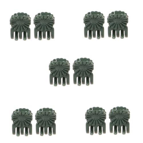 GARIOUANS 100 Stück Teiliges Orchideen Gartenpflanzen Clips Grün Langlebige Pflanzenstützklammern für Reben Blumen und Kletterpflanzen Schonende Befestigung ohne Stängelschäden für Bonsai von GARIOUANS