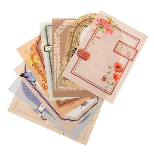 GARIOUANS 100blätter Retro Scrapbook Papier Vintage Bastelpapier Für Projekte Tagebücher Und Scrapbooking Dekoratives Material Für Kreative Bastelarbeiten Nostalgische Designs von GARIOUANS